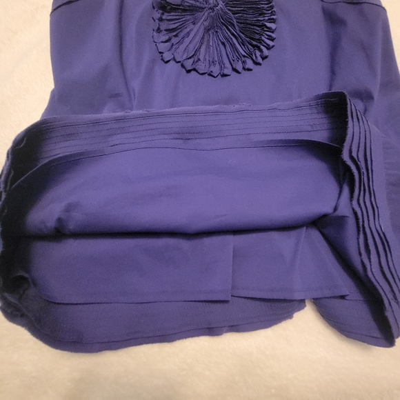 BCBG Sexy Small Tank Top Purple Flare Racerback with Pockets - Picture 10 of 16